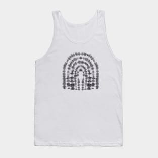 Tie dye fingerprint shape Tank Top